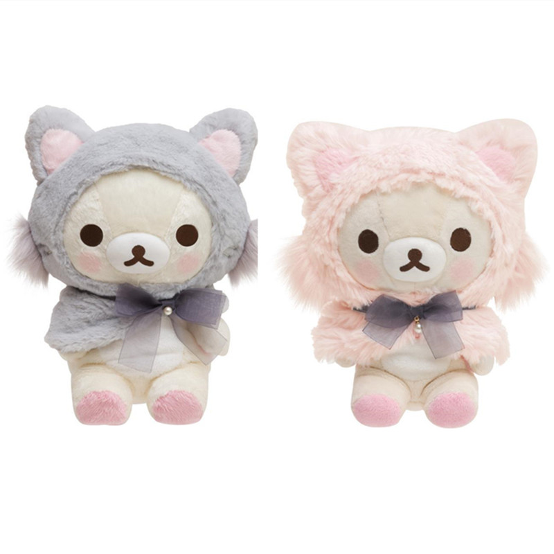 Santa Hat Plush - 리락쿠마 코리락쿠마 곰 착용 고양이 모자
