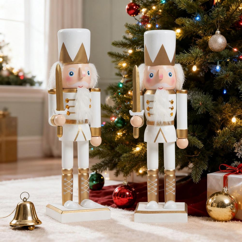 Nutcracker Figurine - 10인치 호두까기 인형 나무 크리스마스 호두까기