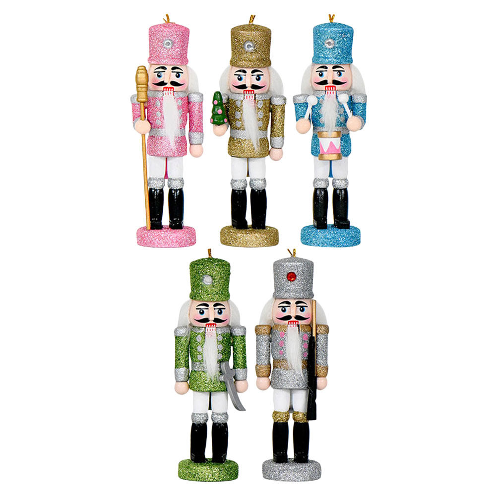 5개입 호두까기 인형 크리스마스 장식품 작은 나무 걸이 - Nutcracker Figurine 리뷰 및 가격