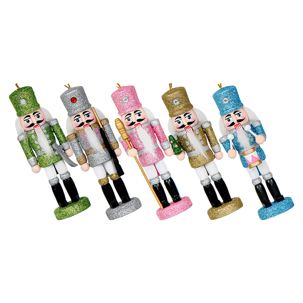 5개입 호두까기 인형 크리스마스 장식품 작은 나무 걸이 - Nutcracker Figurine 리뷰 및 가격