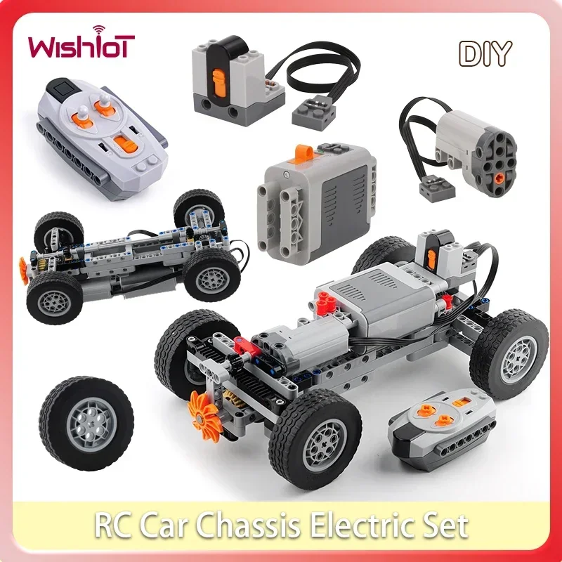 4WD RC 자동차 섀시 전기 세트 빌딩 블록 모터 휠 - Lego Set Technic 리뷰 및 가격