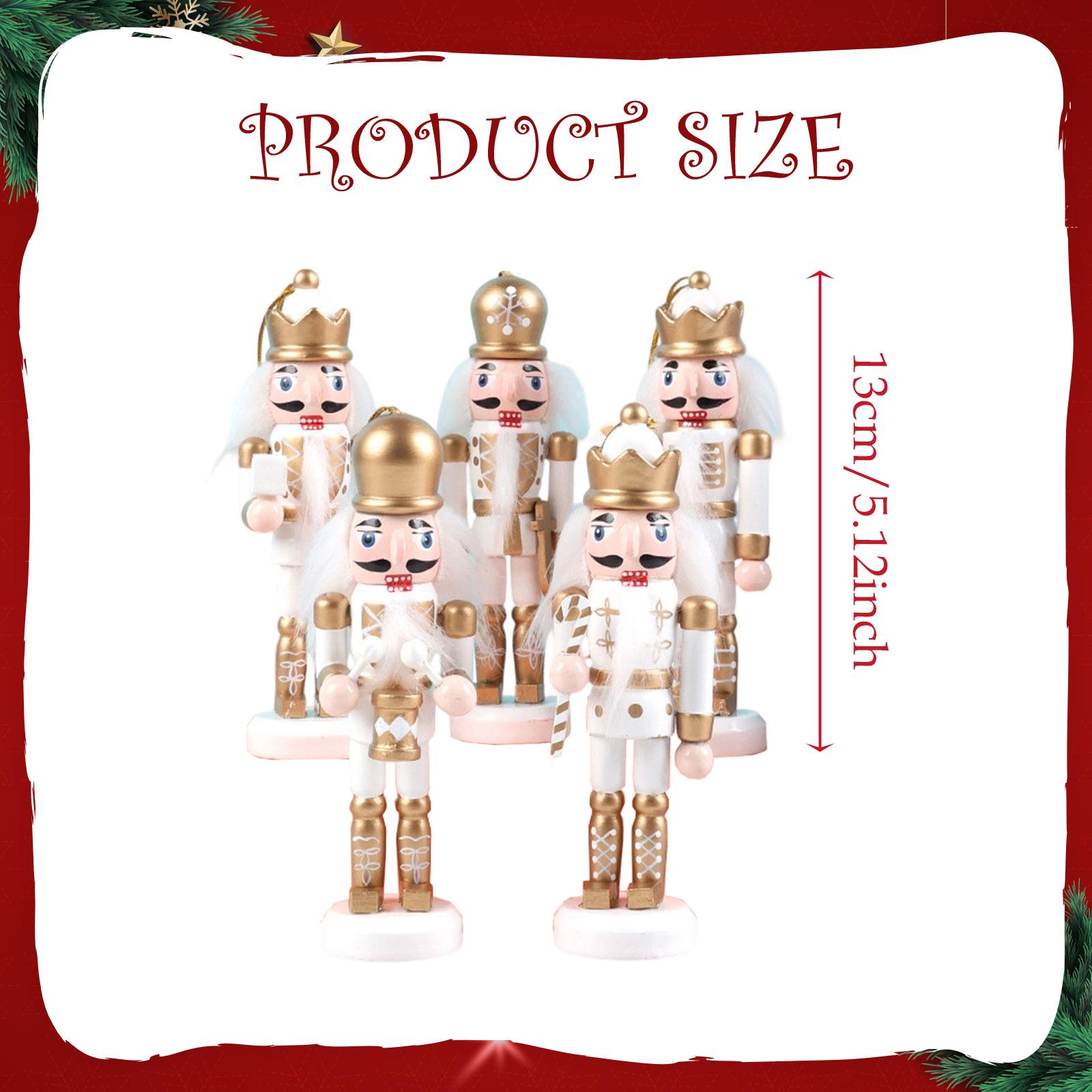 크리스마스 호두까기 인형 장식품 5개 세트, 데스크탑  - Nutcracker Figurine 리뷰 및 가격