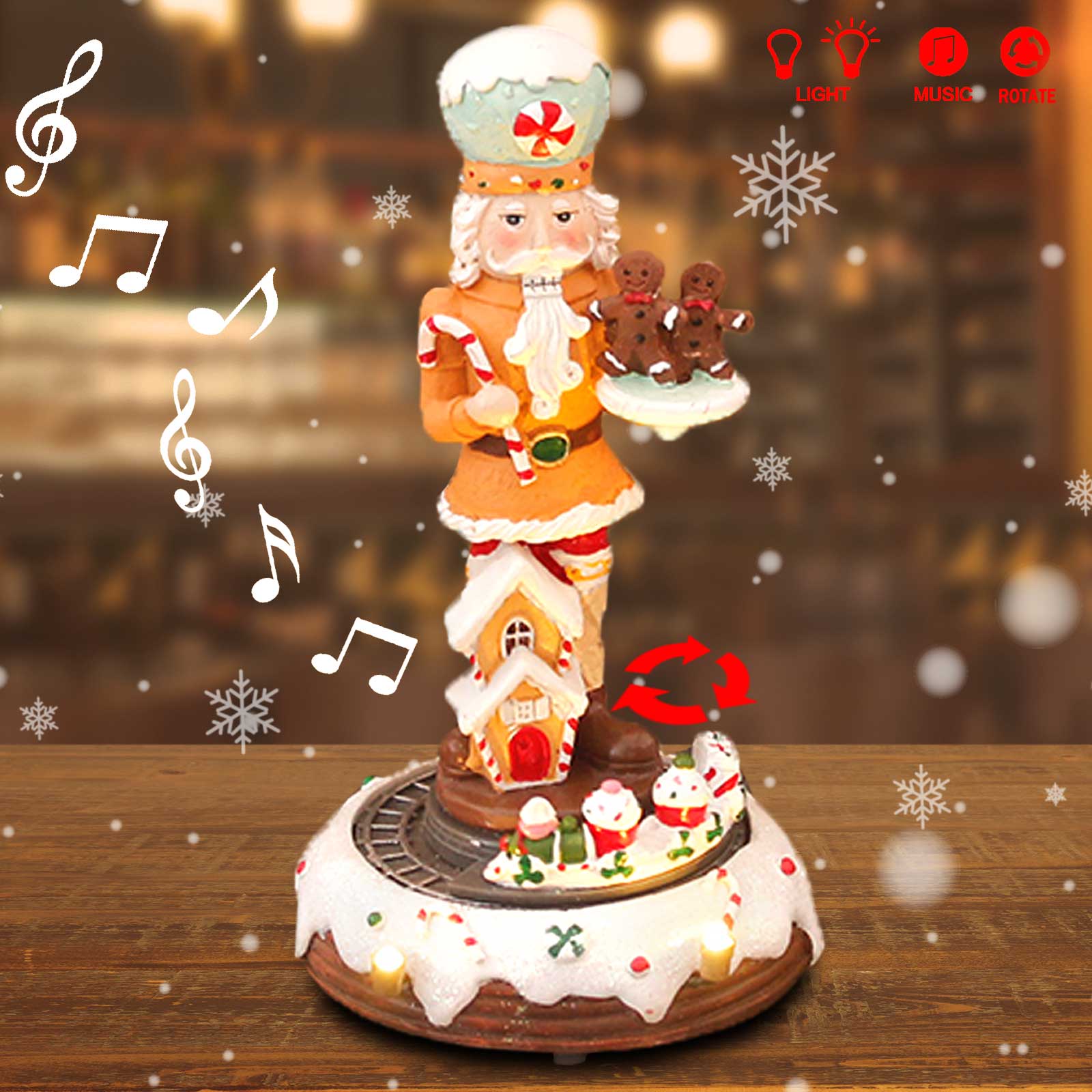 크리스마스 진저 브레드 호두 까기 인형 컬렉션 인형 애 - Nutcracker Figurine 리뷰 및 가격
